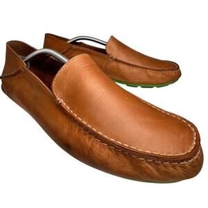 Sperry Wave Driver Mens 11 M Brown Leather Venetian Slip-On‎ Loafer Shoes Preppy